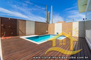 Casa - Sobrado com 5 dormitórios (sendo 5 suite(s)) a 0,00 metros praia.