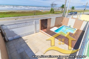 Casa - Sobrado com 5 dormitórios (sendo 5 suite(s)) a 0,00 metros praia.