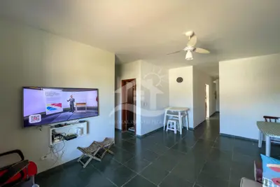 Apartamento - Amplo com 2 dormitórios (sendo 1 suite(s)) a 0,00 metros praia.