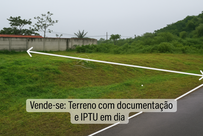 Terreno - Amplo com  quartos  a 4000 metros praia.