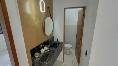 Casa - Térrea com piscina com 3 quartos (sendo 3 suite(s)) a 3000,00 metros praia.