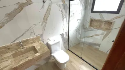 Casa - Térrea com 3 quartos (sendo 1 suite(s)) a 700,00 metros praia.