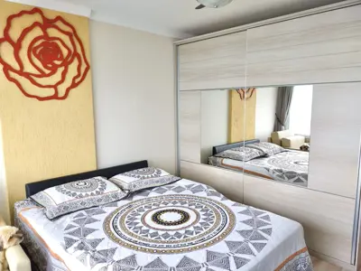 Apartamento - Alto com 1 quartos  a 10,00 metros praia.