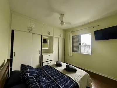 Apartamento - Alto com 1 quartos  a 100,00 metros praia.
