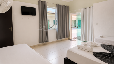 Hotel - Pousada com  quartos  a 800,00 metros praia.
