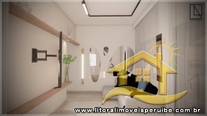 Casa - Sobreposta / alto com 3 dormitórios (sendo 1 suite(s)) a 400,00 metros praia.