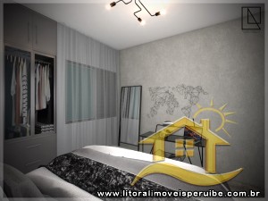 Casa - Sobreposta / alto com 3 dormitórios (sendo 1 suite(s)) a 400,00 metros praia.
