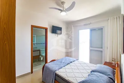 Apartamento - Amplo com 3 dormitórios (sendo 2 suite(s)) a 400,00 metros praia.
